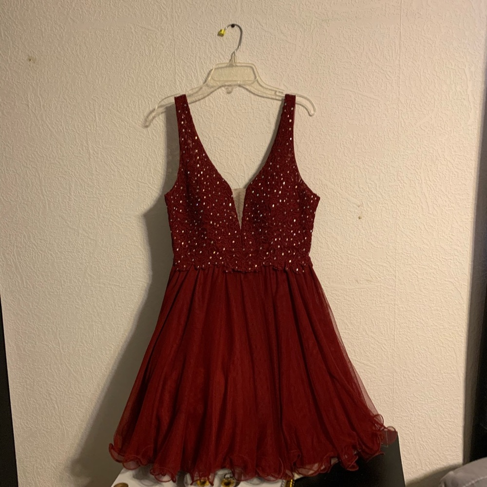 red dress